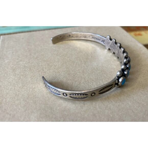 Silver and Turquoise Bracelet - Picture 7 of 16